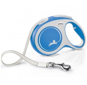 Flexi New Comfort Large Tape Blue /Автоматичен Повод За Кучета До 60кг Лента/-5м