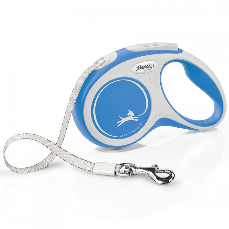 Flexi New Comfort Small Tape Blue /Автоматичен Повод За Кучета До 15кг Лента/-5м