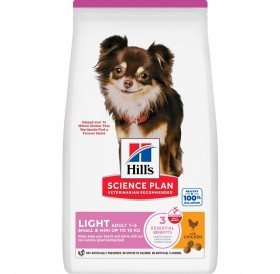 Hill's Science Plan Canine Adult Small&Mini Light With Chicken /Пълноценна Храна За Израснали Кучета Миниатюрни И Дребни Породи С Наднормено Тегло/-1,5кг