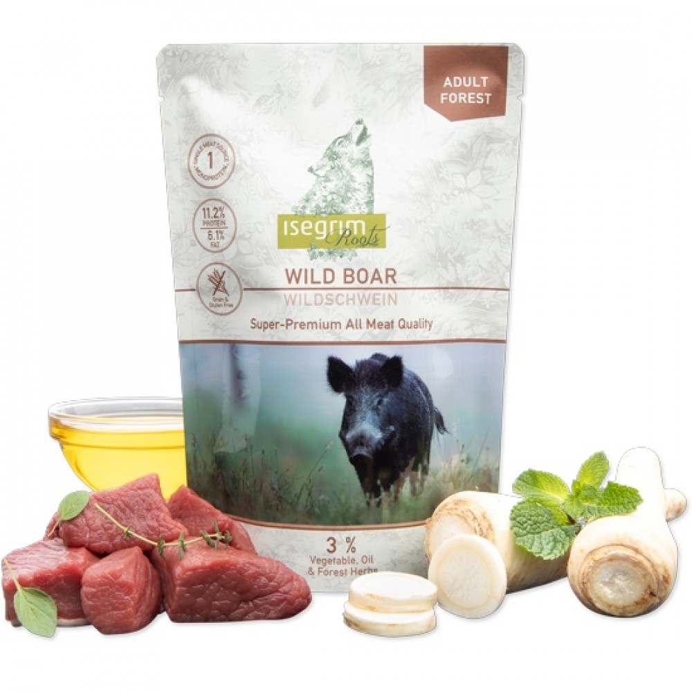 Isegrim Pouch Adult Multipack Mono Protein /Пълноценна Храна За Израснали Кучета С 3 Вкуса/-6х410гр Isegrim Pouch Adult Multipack Mono Protein /Пълноценна Храна За Израснали Кучета С 3 Вкуса/-6х410гр