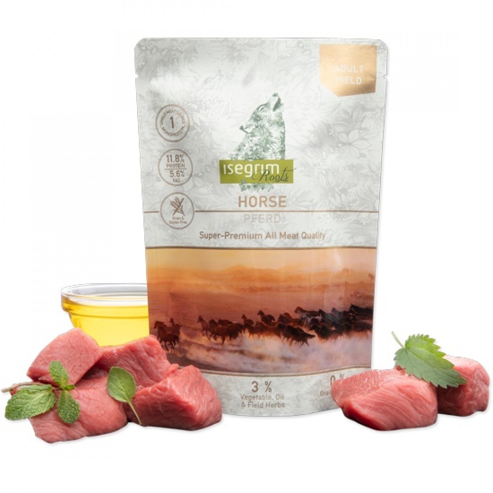 Isegrim Pouch Adult Multipack Mono Protein /Пълноценна Храна За Израснали Кучета С 3 Вкуса/-6х410гр Isegrim Pouch Adult Multipack Mono Protein /Пълноценна Храна За Израснали Кучета С 3 Вкуса/-6х410гр