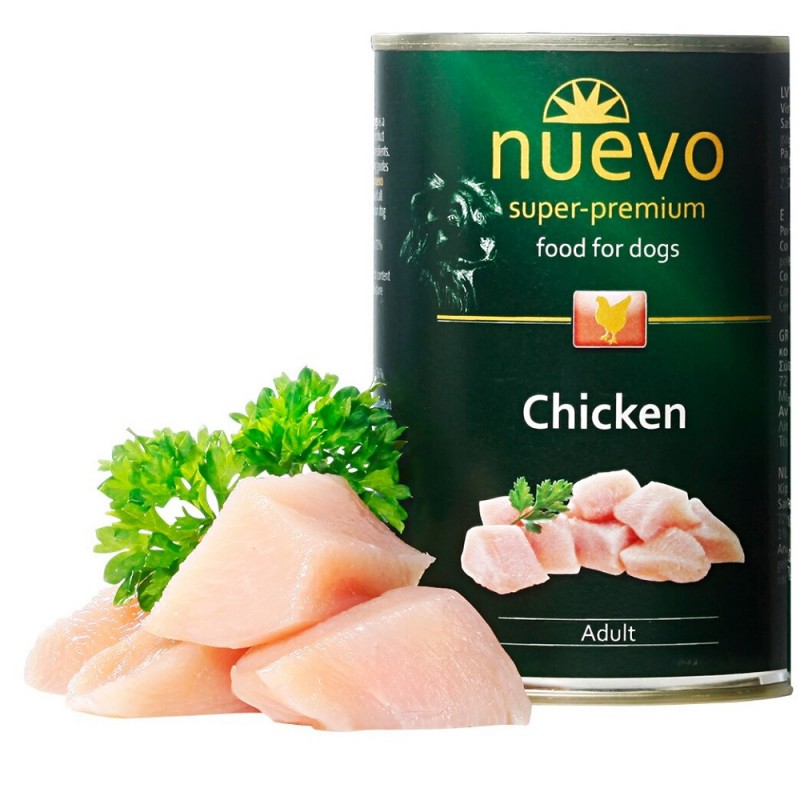 Nuevo Dog Adult Chicken /Храна За Израснали Кучета С Пилешко Месо/-400гр Nuevo Dog Adult Chicken /Храна За Израснали Кучета С Пилешко Месо/-400гр