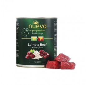 Nuevo Dog Senior Lamb&Beef With Oat Flakes /Храна За Възрастни Кучета С Агнешко И Говеждо Месо И Овесени Ядки/-800гр Nuevo Dog Senior Lamb&Beef With Oat Flakes /Храна За Възрастни Кучета С Агнешко И Говеждо Месо И Овесени Ядки/-800гр