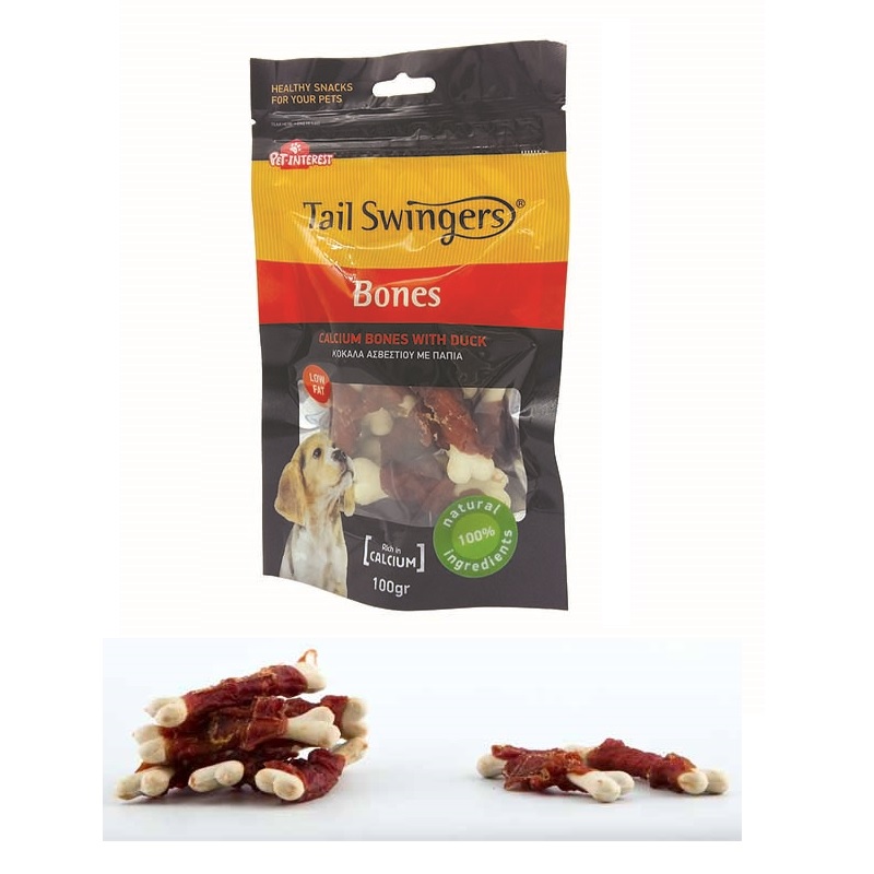 Pet Interest Calcium Bones with Duck /лакомство калциеви кокалчета за куче с патешко месо/-100гр Pet Interest Calcium Bones with Duck /лакомство калциеви кокалчета за куче с патешко месо/-100гр