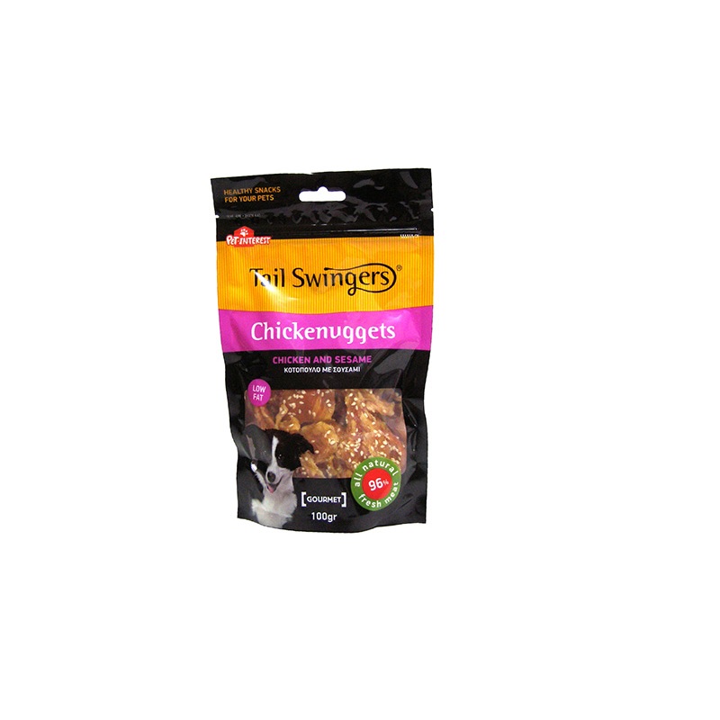 Pet Interest Cheesenuggets with Sesame /лакомство за куче пилешко филе със сусам/-100гр Pet Interest Cheesenuggets with Sesame /лакомство за куче пилешко филе със сусам/-100гр