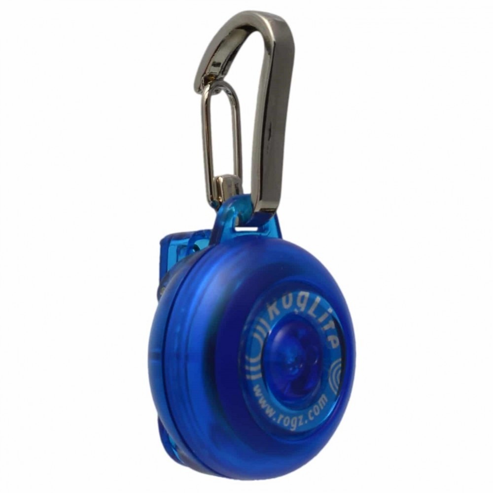 Rogz RogLite Safety Light Tag Blue /Сигнална Лампа За Куче/-Ø3,1см