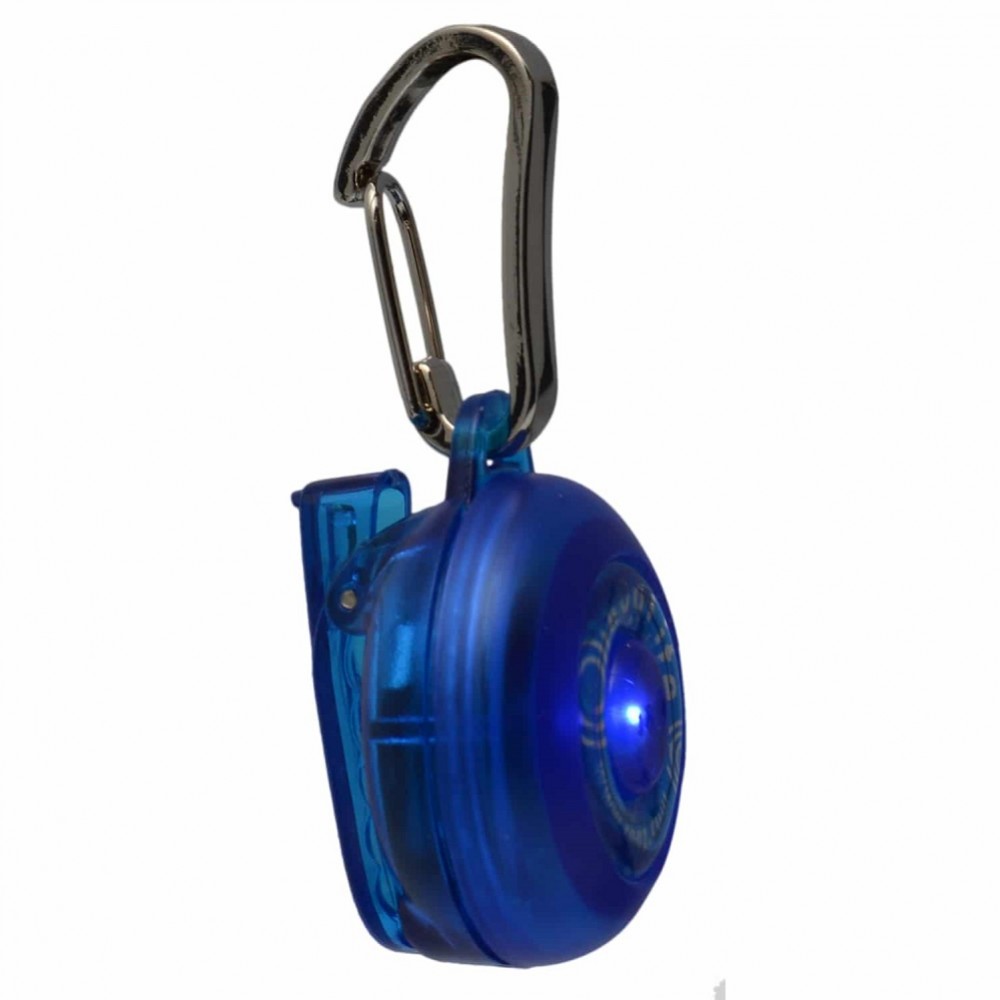 Rogz RogLite Safety Light Tag Blue /Сигнална Лампа За Куче/-Ø3,1см