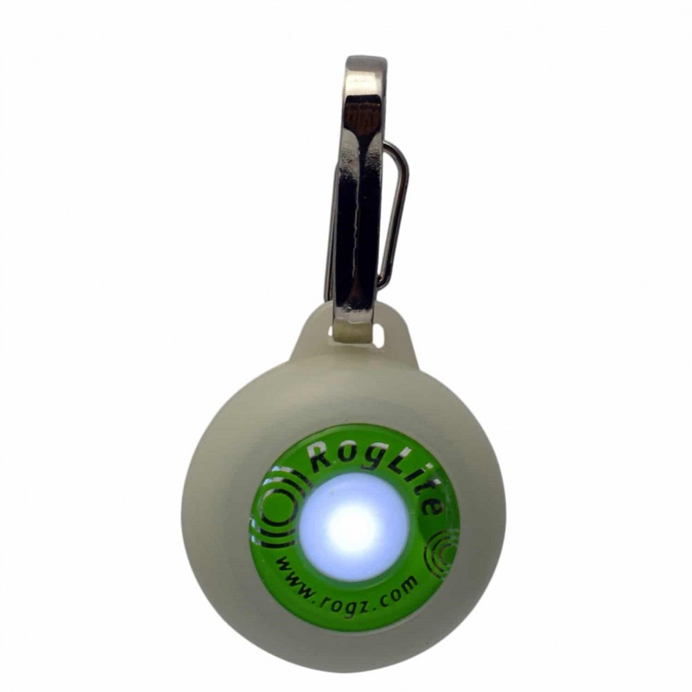 Rogz RogLite Safety Light Tag Lime /Сигнална Лампа За Куче/-Ø3,1см Rogz RogLite Safety Light Tag Lime /Сигнална Лампа За Куче/-Ø3,1см