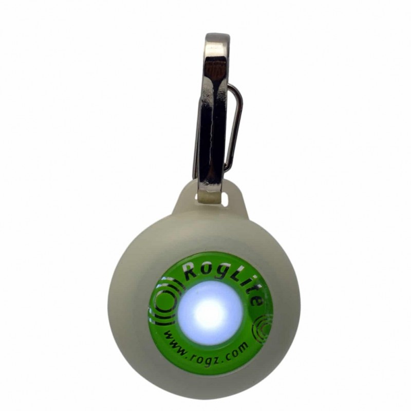 Rogz RogLite Safety Light Tag Lime /Сигнална Лампа За Куче/-Ø3,1см Rogz RogLite Safety Light Tag Lime /Сигнална Лампа За Куче/-Ø3,1см