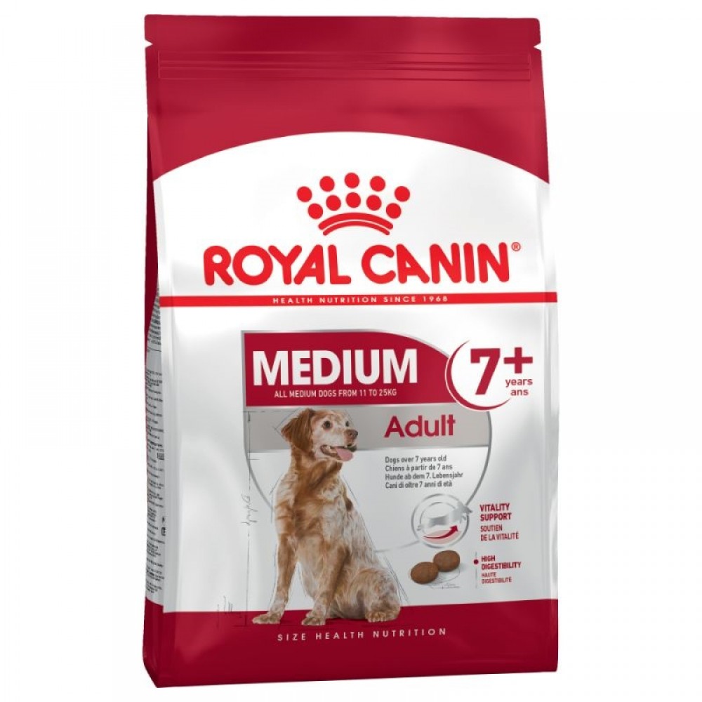 Royal Canin Medium Adult 7+ /Храна За Възрастни Кучета Средни Породи/-10кг