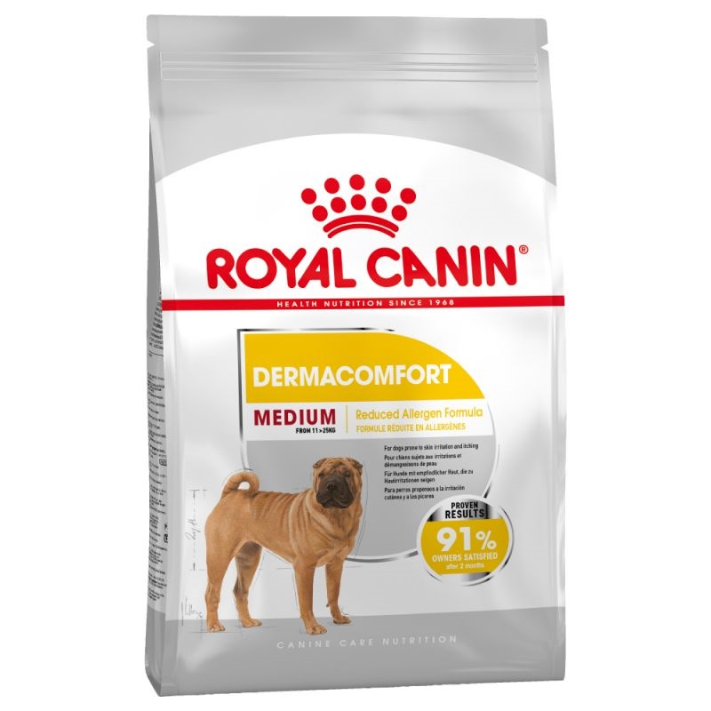 Royal Canin Medium Dermacomfort /Храна За Израснали Кучета Средни Породи Склонни Към Кожни Възпаления И Сърбежи/-3кг