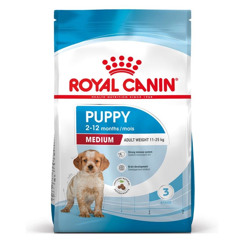 Royal Canin Medium Puppy /Храна За Подрастващи Кученца Средни Породи//-15кг Royal Canin Medium Puppy /Храна За Подрастващи Кученца Средни Породи//-15кг