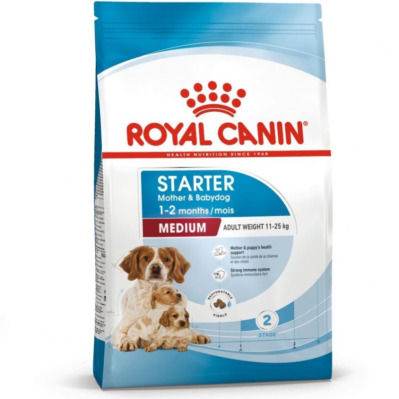 Royal Canin Medium Starter M&B /Храна За Отбиване На Кученца И За Бременни И Кърмещи Кучета Средни Породи/-15кг