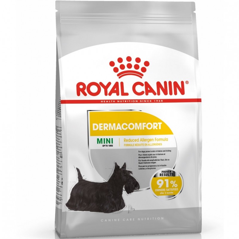 Royal Canin Mini Dermacomfort /Храна За Израснали Кучета Дребни Породи Склонни Към Кожни Възпаления И Сърбежи/-3кг
