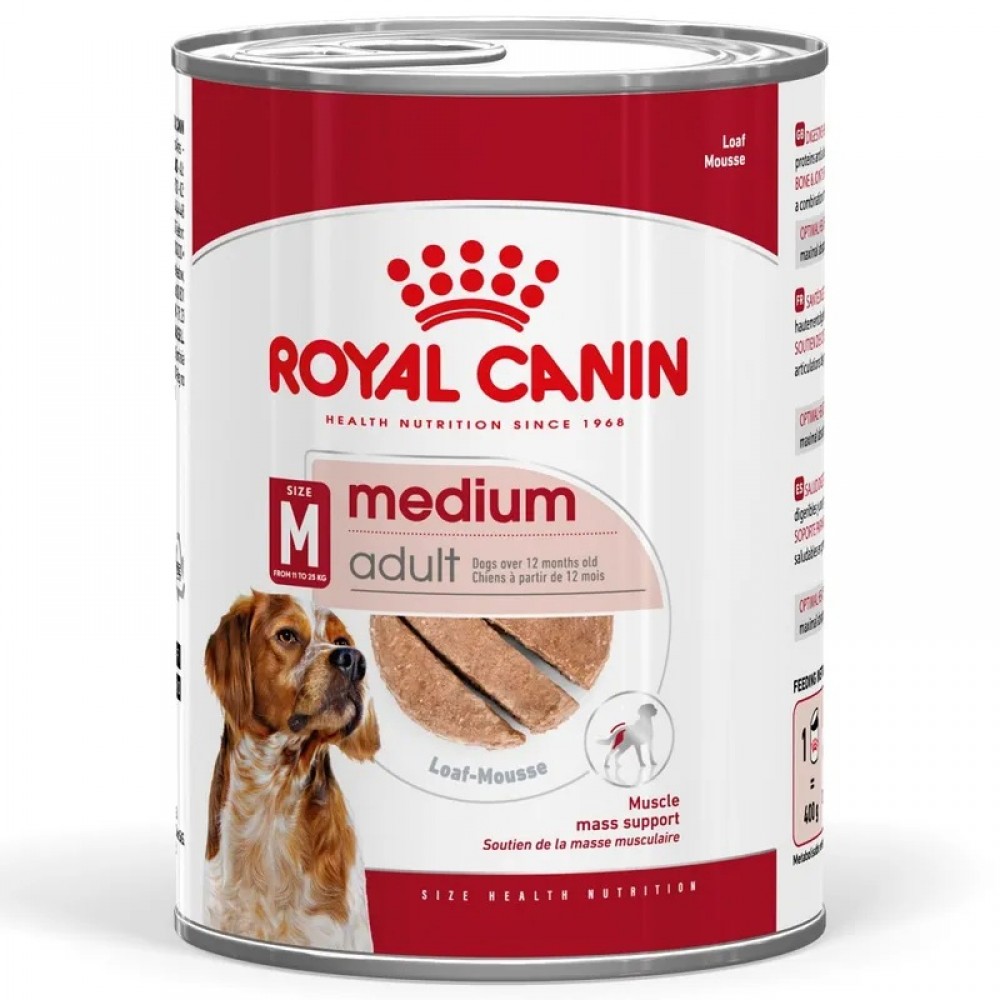 Royal Canin Medium Adult Loaf Can /Храна За Израснали Кучета Средни Породи/-410гр