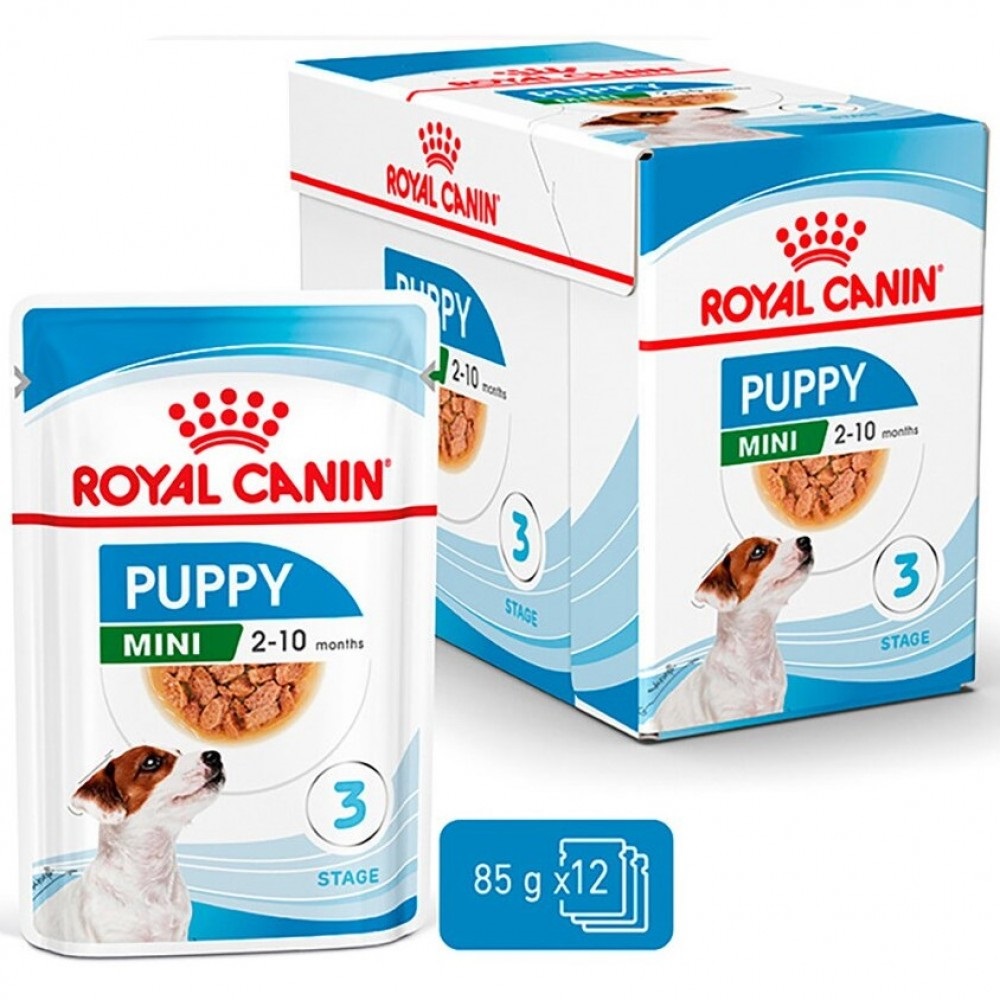 Royal Canin Mini Puppy Chunks In Gravy Pouches /Храна За Подрастващи Кученца Дребни Породи/-12x85гр