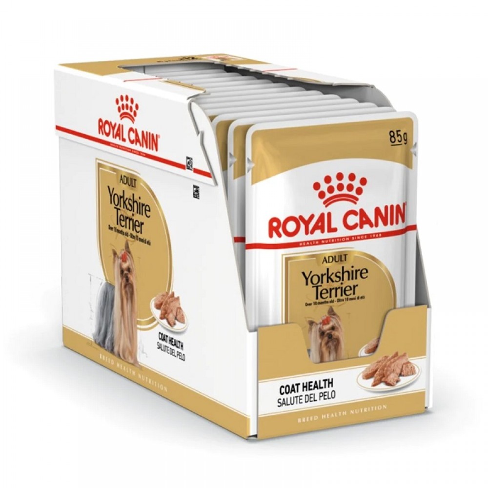 Royal Canin Yorkshire Adult Loaf In Sauce Pouches /Храна За Израснали Кучета От Порода Йоркширски Териер/-12x85гр Royal Canin Yorkshire Adult Loaf In Sauce Pouches /Храна За Израснали Кучета От Порода Йоркширски Териер/-12x85гр