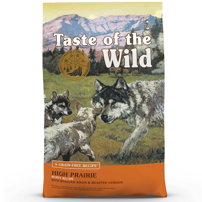 Taste Of The Wild High Prairie Puppy Recipe With Roasted Bison&Roasted Venison /Храна За Подрастващи Кученца С Бизонско И Еленко Месо/-12,2кг Taste Of The Wild High Prairie Puppy Recipe With Roasted Bison&Roasted Venison /Храна За Подрастващи Кученца С Бизонско И Еленко Месо/-12,2кг