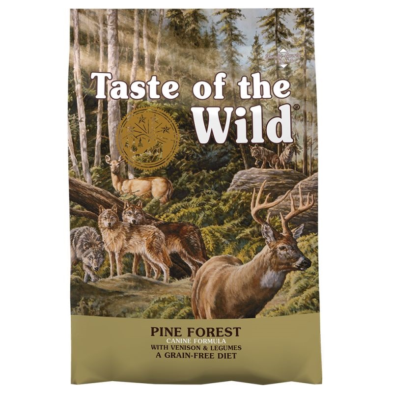 Taste Of The Wild Pine Forest Canine Recipe with Venison&Legumes /Храна За Израснали Кучета С Месо От Елен И Бобови Култури/-12,2кг Taste Of The Wild Pine Forest Canine Recipe with Venison&Legumes /Храна За Израснали Кучета С Месо От Елен И Бобови Култури/-12,2кг
