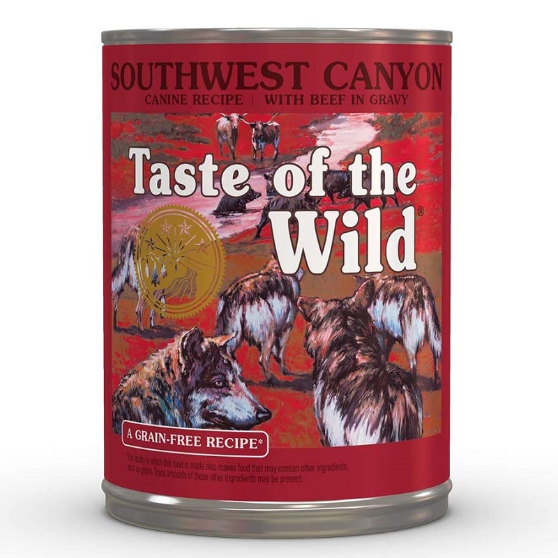 Taste Of The Wild Southwest Canyon Canine Recipe With Beef In Gravy /Храна За Израснали Кучета С Говеждо Месо В Сос Грейви/-390гр Taste Of The Wild Southwest Canyon Canine Recipe With Beef In Gravy /Храна За Израснали Кучета С Говеждо Месо В Сос Грейви/-390гр