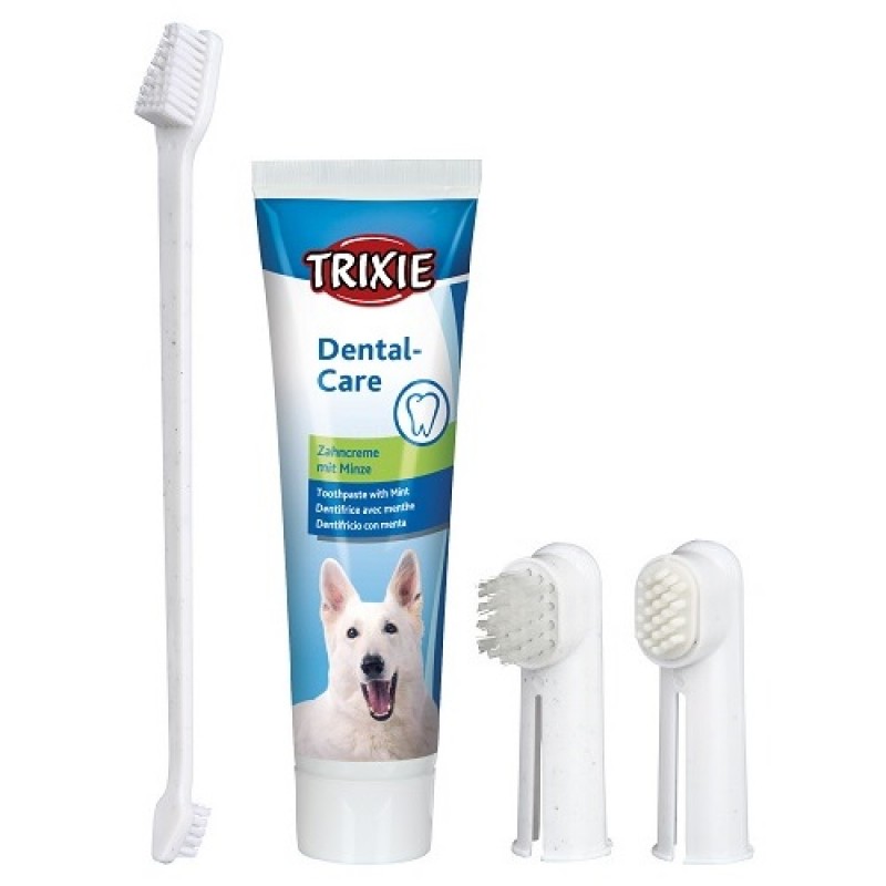 Trixie Dental Hygiene Set /Комплект Паста С Четки За Зъби За Кучета/