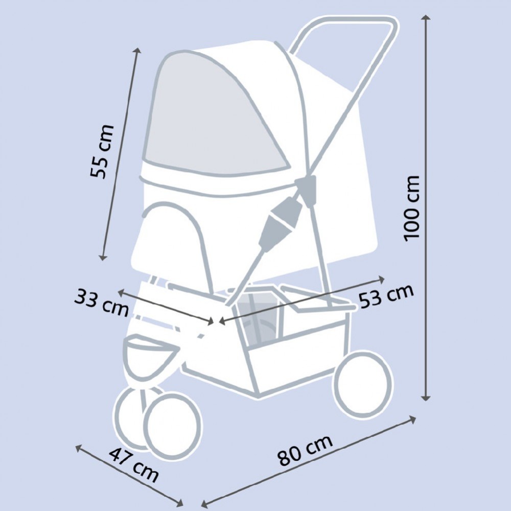 Trixie Buggy /Количка За Кучета И Котки/-80x47x100см Trixie Buggy /Количка За Кучета И Котки/-80x47x100см