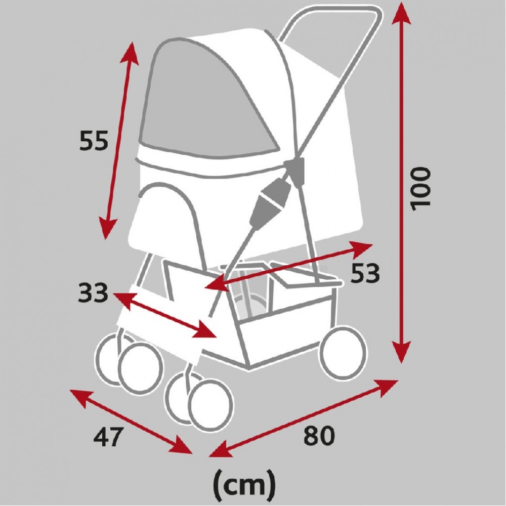 Trixie Buggy For Dogs /Количка За Кучета/-80x47x100см Trixie Buggy For Dogs /Количка За Кучета/-80x47x100см