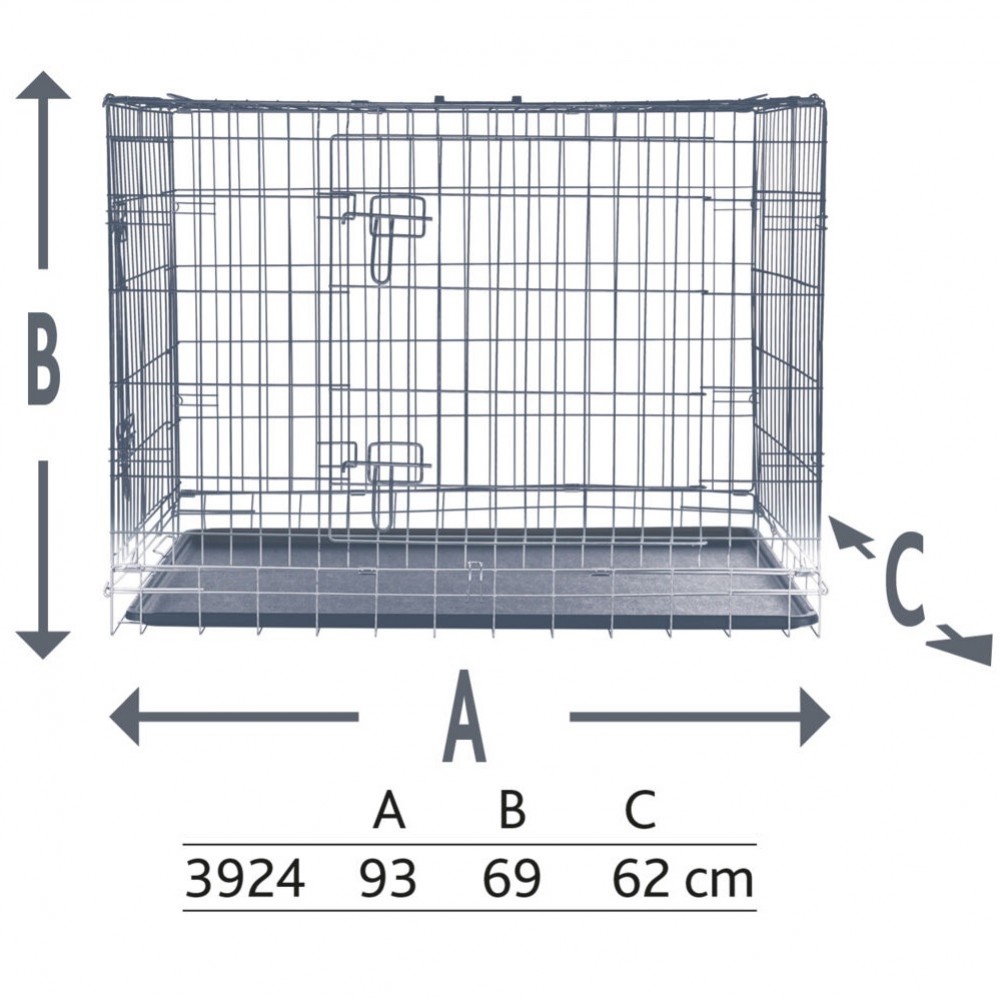 Trixie Home Kennel M-L /Метална Сгъваема Клетка/-93x62x69см