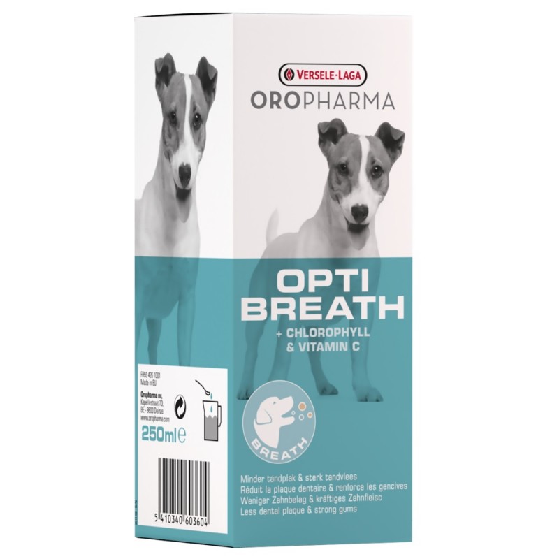 Versele-Laga Oropharma Opti Breath /Вода За Орална Хигиена За Кучета С Хлорофил И Хлорхексидин/-250мл
