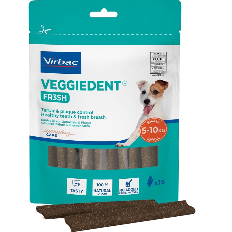 Virbac VEGGIEDENT FR3SH S /Дентални Ламели За Кучета Дребни Породи/-15бр Virbac VEGGIEDENT FR3SH S /Дентални Ламели За Кучета Дребни Породи/-15бр