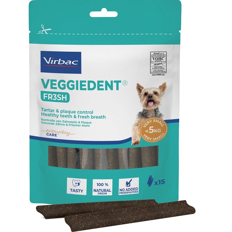 Virbac VEGGIEDENT FR3SH XS /Дентални Ламели За Кучета Миниатюрни Породи/-15бр Virbac VEGGIEDENT FR3SH XS /Дентални Ламели За Кучета Миниатюрни Породи/-15бр