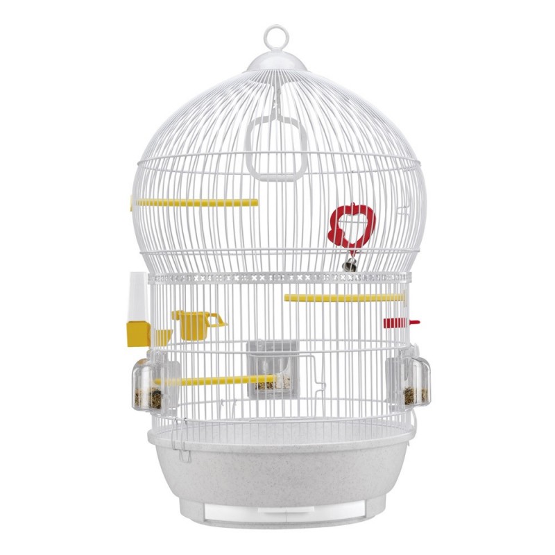 Ferplast Bali White /напълно оборудвана клетка за малки птички/-Ø43,5x68,5см Ferplast Bali White /напълно оборудвана клетка за малки птички/-Ø43,5x68,5см
