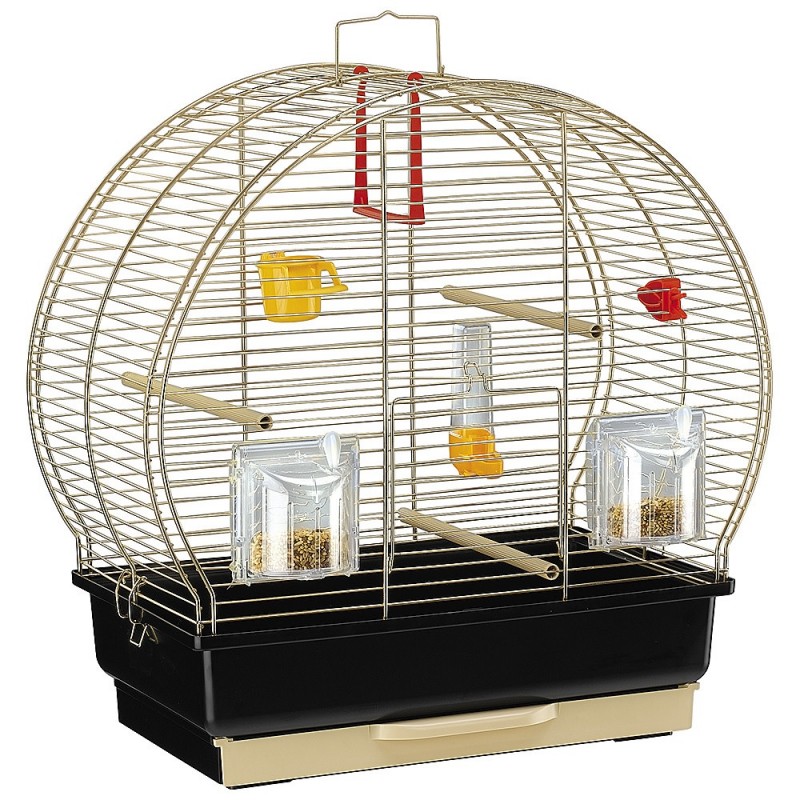 Ferplast Luna 2 Brass /напълно оборудвана клетка за малки птички/-44,5x25x45,5см Ferplast Luna 2 Brass /напълно оборудвана клетка за малки птички/-44,5x25x45,5см