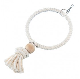 Nobby Climbing Ring With Block Of Wood /Въжен Ринг За Папагали/-36см