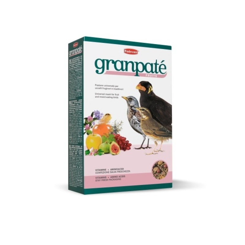 Padovan GranPâtée Fruits /Мека Храна За Насекомоядни Птички/-1кг Padovan GranPâtée Fruits /Мека Храна За Насекомоядни Птички/-1кг