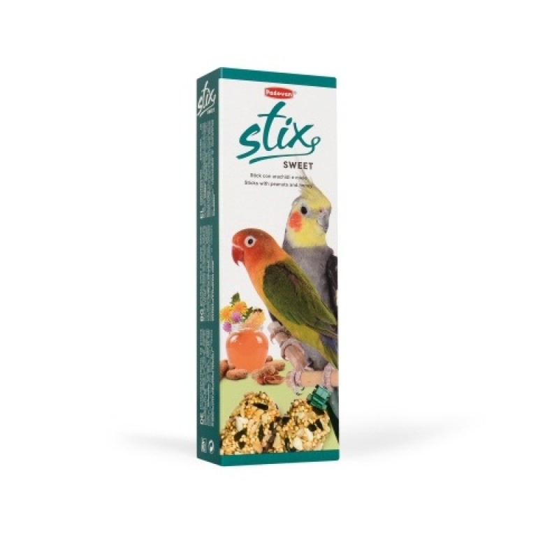 Padovan Sticks Peanuts And Honey For Parakeets /Крекери С Мед И Ядки За Средни Папагали 2бр/-100гр