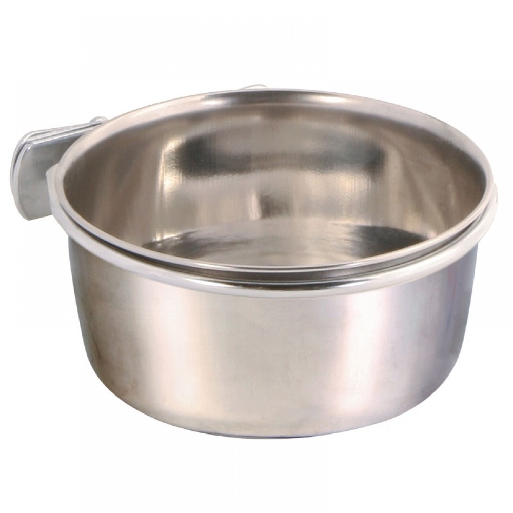 Trixie Stainless Steel Bowl With Holder 300ml /Метална Купичка С Държач 300мл/-Ø9см Trixie Stainless Steel Bowl With Holder 300ml /Метална Купичка С Държач 300мл/-Ø9см