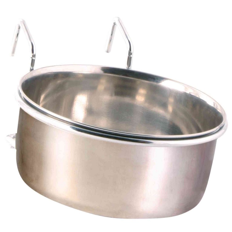 Trixie Stainless Steel Bowl With Holder 600ml /Метална Купичка С Държач 600мл/-Ø12см Trixie Stainless Steel Bowl With Holder 600ml /Метална Купичка С Държач 600мл/-Ø12см