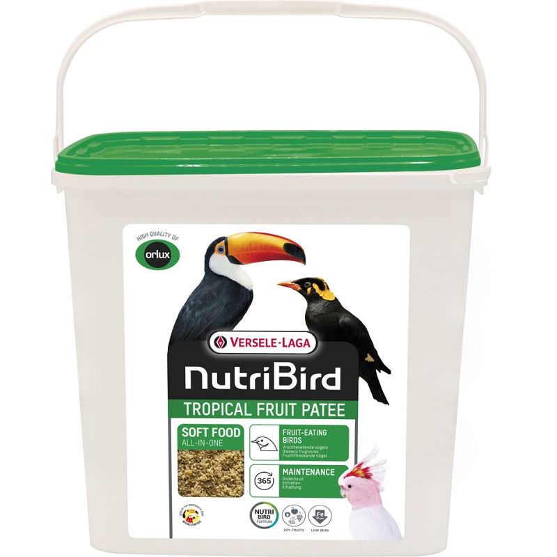 Versele-Laga NutriBird Tropical Fruit Patee /Пълноценна Храна За Плодоядни Птици/-5кг Versele-Laga NutriBird Tropical Fruit Patee /Пълноценна Храна За Плодоядни Птици/-5кг