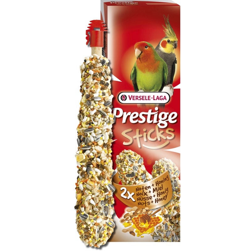Versele-Laga Prestige Sticks Big Parakeets Nuts&Honey /Крекери За Средни Папагали С Мед И Ядки/-2бр Versele-Laga Prestige Sticks Big Parakeets Nuts&Honey /Крекери За Средни Папагали С Мед И Ядки/-2бр
